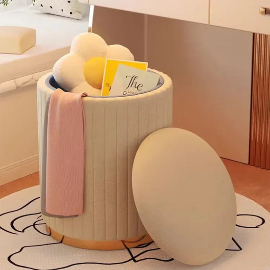 Modern Dressers Stools Vanity Comfortable Storage Accent Stools Modern Minimalist Design Home Furniture Posti Di Lavoro